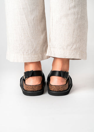 Capri Sandal - Wide Fit in Black