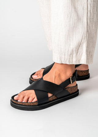 Capri Sandal - Wide Fit in Black